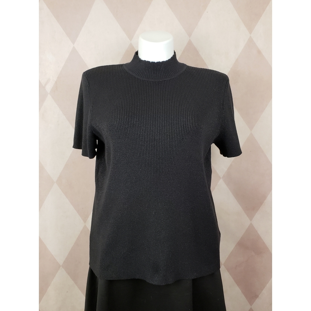 Sag Harbor | Black Sweater Top